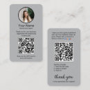 Search for review for business cards Scannable qr code