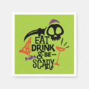 Search for funny halloween napkins Typography