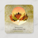 Search for flower shape business cards Yoga instructor