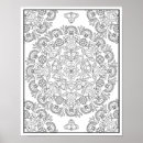 Search for flower designs posters Black and white