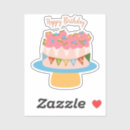 Search for pink birthday cake stickers Blue