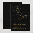 Search for black gold save the dates Calligraphy script