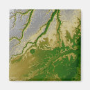 Search for impact magnets Topography