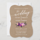 Search for purple rustic wedding invitations Calligraphy script
