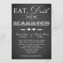 Search for eat drink be married wedding invitations Trendy