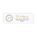 Search for winter wreath return address labels Elegant
