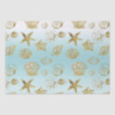 Search for sea shells tissue paper Gold