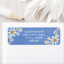 Search for floral bouquet return address labels Daisies