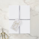 Search for white and gold gift tags Joy