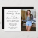 Search for plain birthday invitations Black