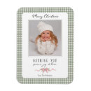 Search for retro gingham magnets Green