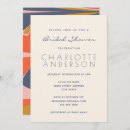Search for navy blue gold bridal shower invitations Trendy