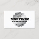 Search for stump removal business cards Lumber