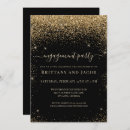 Search for gold glitter engagement party invitations Modern