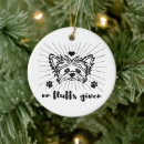 Search for yorkshires christmas tree decorations Cute puppy