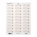 Search for coral wedding return address labels Orange