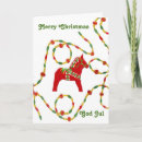 Search for dala horse christmas cards Swedish