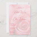 Search for pink floral wedding invitations Rose