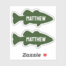Search for green fish stickers Fisherman