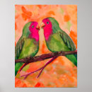 Search for lovebird posters Watercolor