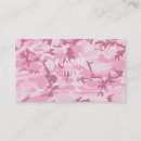 Search for camouflage business cards Girly