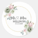 Search for pink and green wedding stickers Elegant