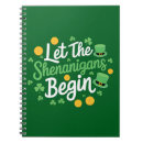 Search for st patricks notebooks Shenanigans