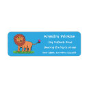 Search for cute lion return address labels Animal