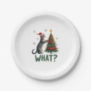 Search for funny christmas plates Cat