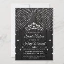 Search for diamond sweet 16 invitations Tiara