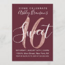 Search for red rose sweet 16 invitations Chic