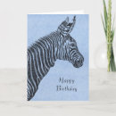 Search for zebra birthday cards Animals