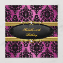 Search for classy black gold 50th women invitations Elegant