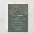 Search for gilded wedding invitations Greenery