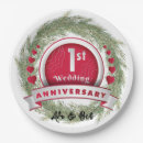 Search for 1st anniversary paper plates Wreath