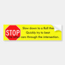 Search for stop sign bumper stickers Driving