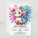 Search for monkeys birthday invitations Whimsical