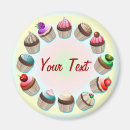 Search for colourful cupcake magnets Dessert