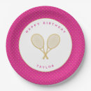 Search for tennis plates Tennis birthday party