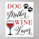 Search for wine posters Dog lover