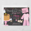 Search for pancakes and pajamas birthday invitations Girl