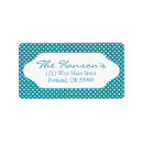 Search for blue polka dots return address labels White
