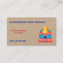 Search for party rentals business cards Bouncing