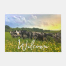 Search for cattle doormats Black and white cow
