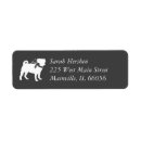 Search for pug return address labels Bow