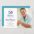 Search for chevron birthday invitations Fifty