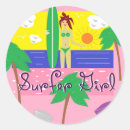 Search for surfer girl stickers Ocean
