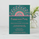 Search for teal engagement party invitations Colourful