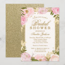 Search for pink and gold bridal shower invitations Flowers