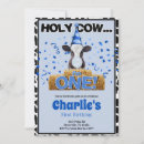 Search for moo cow birthday invitations Cowboy